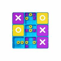Creative Tic Tac Toe Board Game Montessori XO Chess Game Montessori Puzzle Table Game  Party Game 1box purple