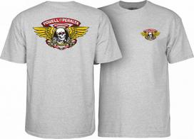 Powell Peralta WINGED RIPPER Riedlentės marškinėliai pelenų pilkumo Unisex marškinėliai M white