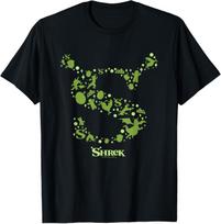 Shrek Character Silhouettes Iconic S Logo T-Shirt XL green