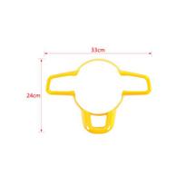 JIDIXIAN Fit for Jeep Wrangler JL for Gladiator JT 2018-2026 Car Steering Wheel Decoration Panel Cover Interior Accessories ew1 geltona