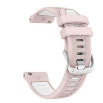 18mm 20mm 22mm Silicone Watch Band for Garmin Forerunner 265 255 245 165 55 Stainless Steel Buckle Strap for Garmin Vivoactive Garmin Forerunner265 white