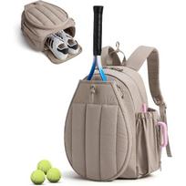 BAGSMART Teniso sportinis krepšys moterims, 3-in-1 sportinis krepšys su diržu per petį | Krepšys 40oz gertuvėms, transformuojamas į kelioninį krepšį, korto kuprinę arba nešiojamą ant peties gray