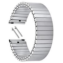 Nerūdijančio plieno elastinga juosta Greito atsegimo metalinė išplečiama laikrodžio apyrankė 18mm 20mm 22mm Apyrankės priedai Universalus apyrankė 18mm&XS(about 127mm) sidabras