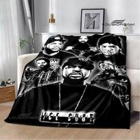 Eminem hip-hop singer printed blanket Warm Flannel Blanket Picnic blanket blankets for beds cubre cama Bed Linings Birthday Gift Size: 75*100cm, Weight: 230 GSM gray