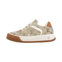 LOUIS VUITTON Tilted Low top Skateboard Shoes Unisex Beige 1AK81F 41.5 beige