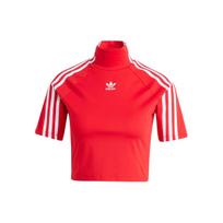 Adidas Spice Girls Siuvinėtas Logotipas Trumpas Marškinėlis Moteriški Viršutiniai Drabužiai IV9320 XXS red