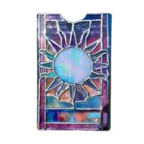 Yousheng Vitražinis Tarot Denio Dėklas Mistinio Saulės Ir Mėnulio Tarot Kortelių Laikiklis Rankų Darbo Tarot Saugojimo Dėklas Standartinio Dydžio Žaidimų Kortoms 1pc gray