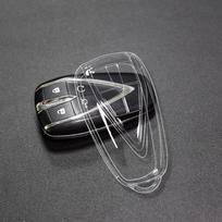 Changan Key Cover: Fits CS75plus, Oshan X7, Eado, CS35plus – Transparent Blue Whale Design skaidri
