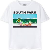 South Park Classic Scene White Men's T-Shirt _ Iconic Cartoon Graphic _ Animation Apparel Gift Merchandise L balta