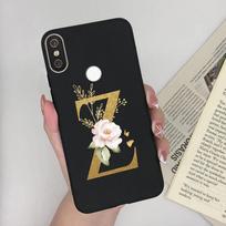 Dėklas skirtas Xiaomi Mi A2 A 2 Lite A1 A 1 MiA2 MiA1 Cute Letters TPU silikoninis buferis Minkštas galinis dangtelis skirtas Xiaomi Mi 5X 6X telefono dėklui Mi A2 or Mi 6X gray