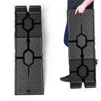2 Pieces Plastic Car Ramps 3 Ton Capacity Heavy Duty Garage Ramps Car Service Ramps for Lifting Vehicles Car Service & Repair black