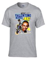 46 The DOCTOR Valentino Rossi Moto Motorbike Grey T-shirt 004Grey XXXL gray