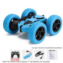 2.4Ghz Rc Stunt Car 360° Double Sided Flip Remote Control Drift Car Stunt Auto Vehicle All Terrain Toy Gift For Boys Girls mėlyna