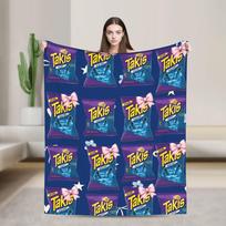 Takis Chili Chips Antklodė Minkšta Šilta Naujoviška Pliušinė Antklodė Namų Dekoras Piknikui Flanelinė Paklodė Lovos Užvalkalas 75x100cm (30x40inch) blue