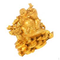 5 Inch Feng Shui Laughing Buddha on for Business Strength Success Good Luck auksas