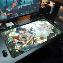 Yunli Mouse Pad 500X1000 mm Large Gaming Mousepad Gamer XL Rubber Otaku Keyboard Pad Laptop Desk Mat 600x300x2mm white