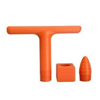 Mini sėklų barstytuvas 3D spausdintas rankinis sėklų dozatorius rankinis sodo sėklų sodintuvas sėjuklis mažoms sėkloms S orange