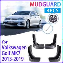 4 vnt Automobilių purvasaugiai, skirti Volkswagen VW Golf 7 Mk7 2013~ Purvasaugiai Purvasaugiai Sparnai Purvasaugiai Auto Fit Before Facelift gray