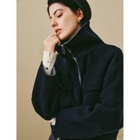 INMAN Women's Pure Wool Double-faced Lapel Winter Coat M