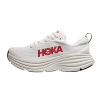 HOKA ONE ONE Bondi 8 White Vermillion sportbačiai 1123202-WVR 45 balta