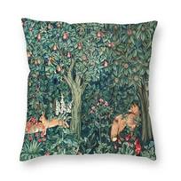 William Morris The Strawberry Thief Raudonas pagalvės užvalkalas Aksominis prabangus dekoratyvinis pagalvės namų dekoras Sofai Svetainei Pagalvės užvalkalas, 30x30cm black
