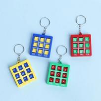 116Pcs With Key Chain Tic Tac Toe Puzzle Game Children Birthday Wedding Party Guest Gifts Kindergarten School Party Small Gifts blue