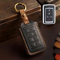 Fit For Dodge Ram 1500 Ram1500 Ram2500 Trx Chrysler Couve Dodge Jeep Grand Cherokee Genuine Leather Auto Key Fob Remote Case Cover black