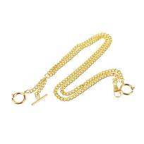 Double Chain Pocket Watch Chain Curb Link Chain Clip Pocket Chain For Men And Women For Christmas And Father'S Day Gift auksas