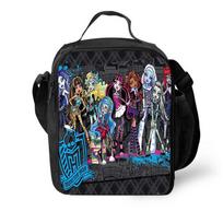 Monster High Printed Lunch Bag for Kids Insulated Portable Lunch Tote for School and Picnic Meal kit