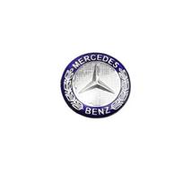 1 vnt. 29 mm aliuminio automobilio multimedijos rankenėlės lipdukai Mercedes Benz W124 W140 W163 W202 W203 W204 W205 CLA CLK CLS GLA GLC IX6 mėlyna