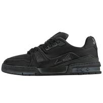 LOUIS VUITTON Trainer Low top Skateboard Shoes Men's Black 1ADEQK 41.5 black