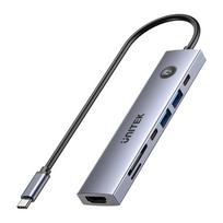 UNITEK USB-C 7-in-1 PD 100W HDMI 2.0 HUB WITH, USHUNIH1124AGY01