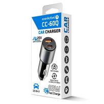 Car charger everActive CC-60Q USB QC3.0 + USB-C PD, PCHEVACC_60Q