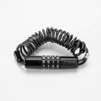 Wozinsky WBN-01R dviračio ir šalmo spyna, 4 skaitmenų kodas, 1.5m - juoda