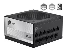 MSI PRO A1000PL PCIE5 maitinimo blokas, 1000W, ATX, Platinum