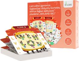 Lietuviškai įgarsintos kalbančios užduočių kortelės planšetei SKILSAS SK1, 5 lygis