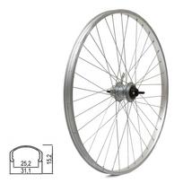 Galinis ratas 28/29  // kojinis/V-Brake, 36H, SRAM I-Motion 3-speed, veržlės, viengubas, aliuminis (sidabrinis)