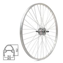 Galinis ratas 28/29  // V-Brake, 36H, Shimano Nexus Inter 3-speed, veržlės, dvigubas, aliuminis (sidabrinis)