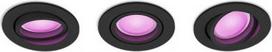 Hue Centura built-in luminaire, black, round 3x4.2W 230V White and color ambiance 3 pcs. 929003809501 | #N/A