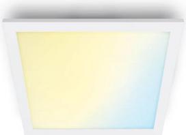 Ceiling luminaire Panel WiZ, 12W, 2700-6500K, TW, 1000Lm, IP20, square, white 929003241801 | 8719514554894