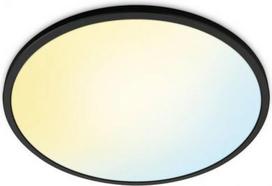 Ceiling luminaire SuperSlim WiZ, 32W, RD 2700-6500K, TW, 3800Lm, IP20, black 929003227001 | 8720169071018