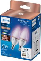 Smart LED bulb PHI WFB 40W C37 E14 922-65 RGB 2PF/6 470lm, 2 pcs. 929002448841 | 8719514372726