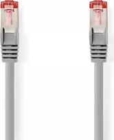 Nedis CAT6 tinklo kabelis - RJ45 kištukas | RJ45 kištukas | S/FTP | 1,00 m | Apvalus | LSZH | Pilka | Etiketė