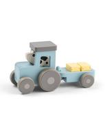 Done by Deer medinis žaislas Tiny farm tractor Dotti Blue