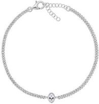 Brilio Silver Brilio Sidabrinis Delicate sidabrinė apyrankė su ovaliu cirkoniu BRC113W