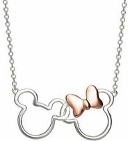 Disney sidabrinis dviejų spalvų pakabukas Mickey and Minnie Mouse N902594TL-18