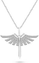Brilio Silver Brilis Sidabrinis Stylish sidabrinis pakabukas Angel sword su cirkoniais NCL144W