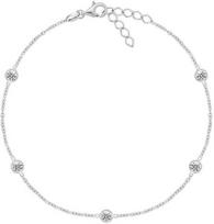 Brilio Silver Brilis Sidabrinis Delicate sidabrinė kulkšnies apyrankė su cirkoniais ANK106W