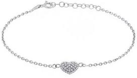 Brilio Silver Brilio Sidabrinis Romantic sidabrinis apyranke su širdele BR11AW