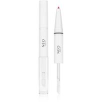 NEO MAKE UP Intense Serum 2in1 Lipliner & Lipgloss kontūravimo pieštukas ir lūpų blizgis atspalvis 01 Bold Red 1 vnt.